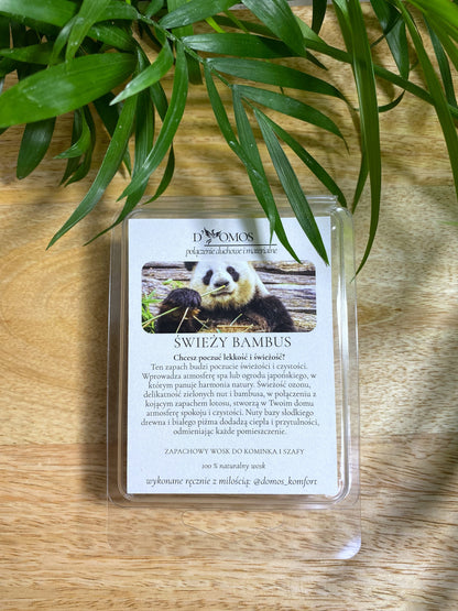 Wosk zapachowy (Wax melts) do kominków zapachowych i do aromatyzowania szaf "Świeży bambus"